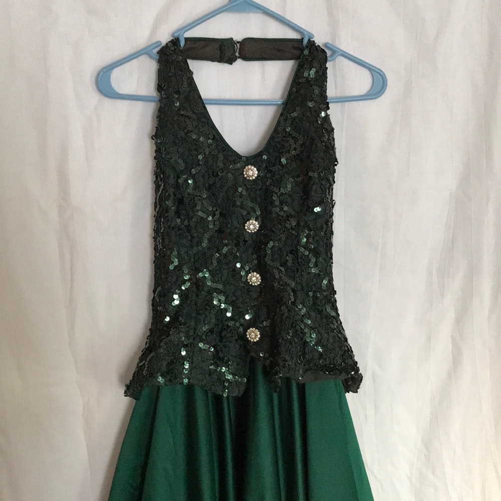 Green Floor-length Gown